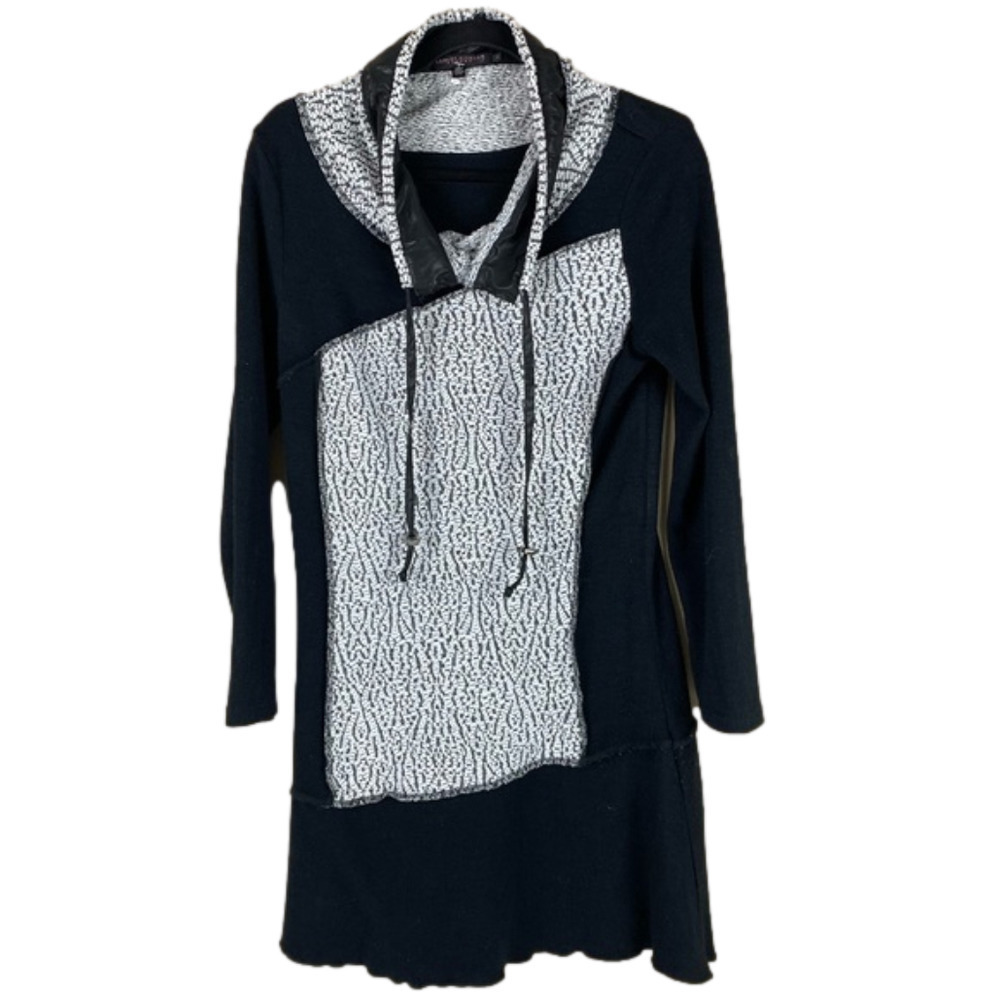 ROBERT Kitchen I Black White I Sweater Tunic Dress